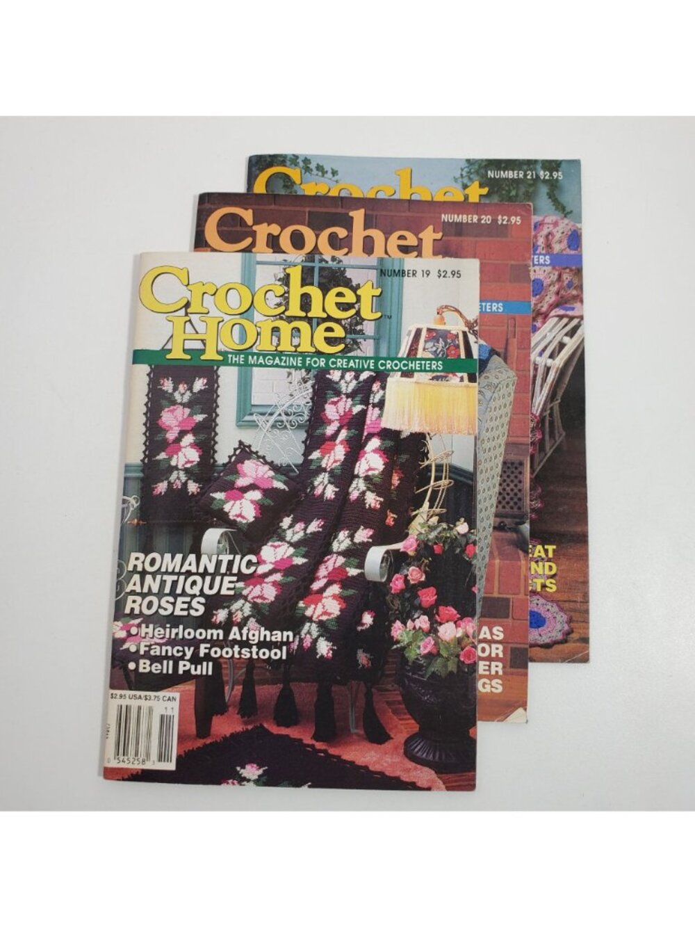 Crochet Home Magazine Issues 19 20 21 Creative Patterns 1990 1991 - Picture 7 of 8
